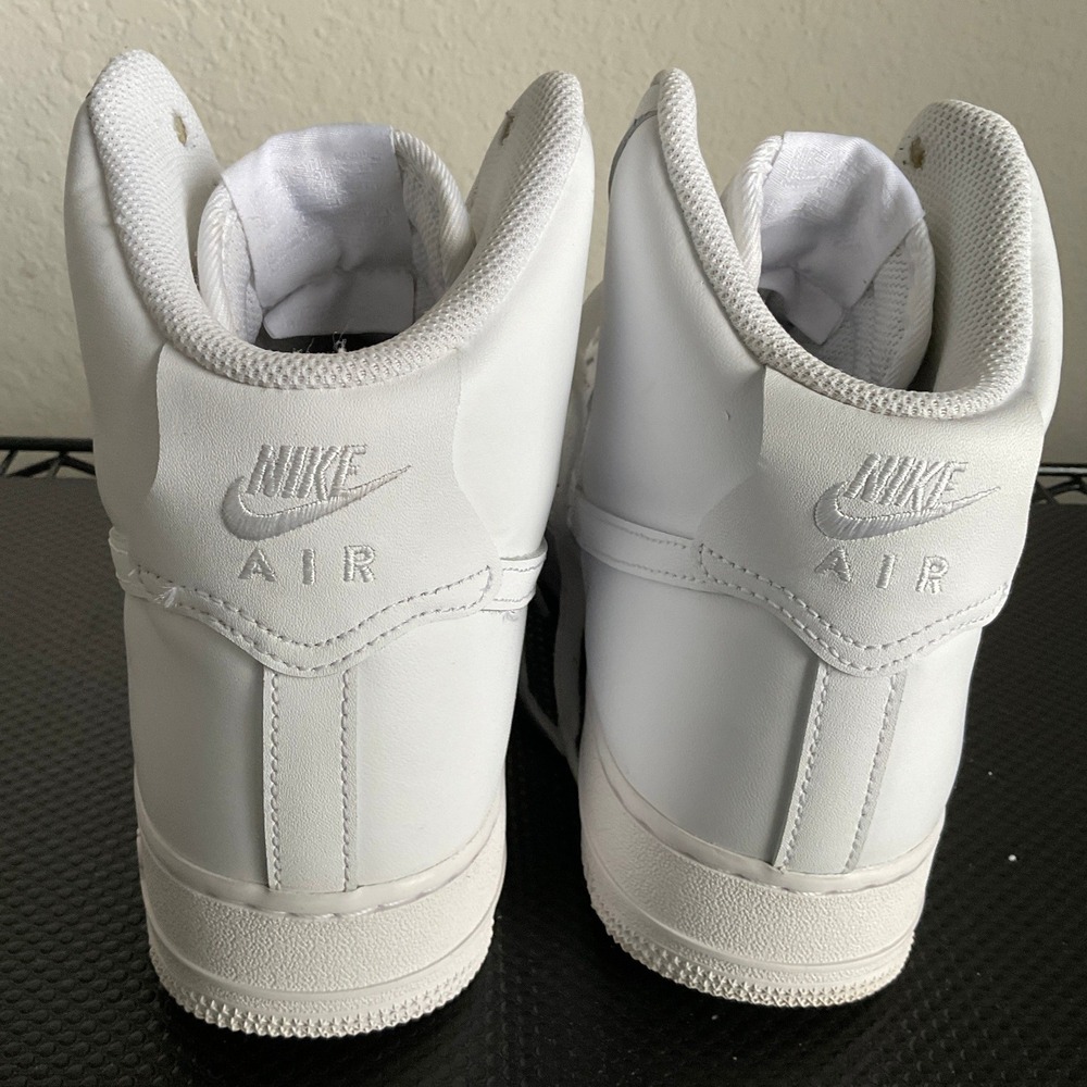 Nike Air Force 1 High 07 Triple White Mens Sneakers CW2290-111 Size 11 - Picture 5 of 12